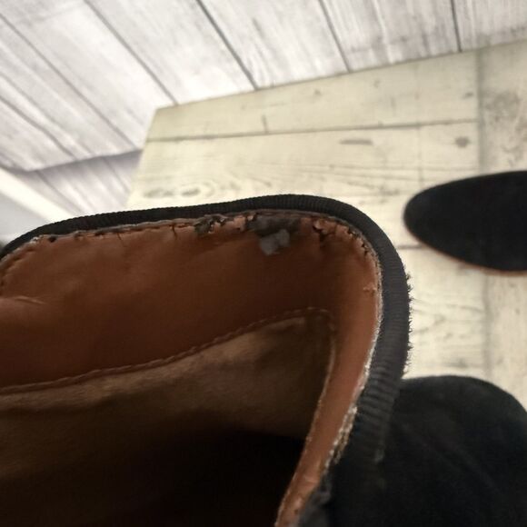 Sam Edelman Petty Black Suede Bootie Ankle Boots Women's 7M / 37 - Picture 8 of 9